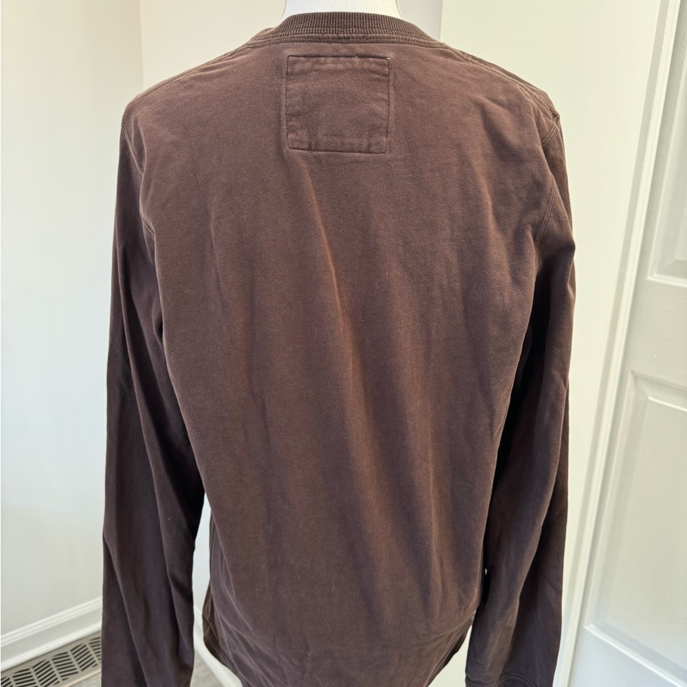 Abercrombie & Fitch Brown Graphic Long Sleeve Shirt - Picture 3 of 4